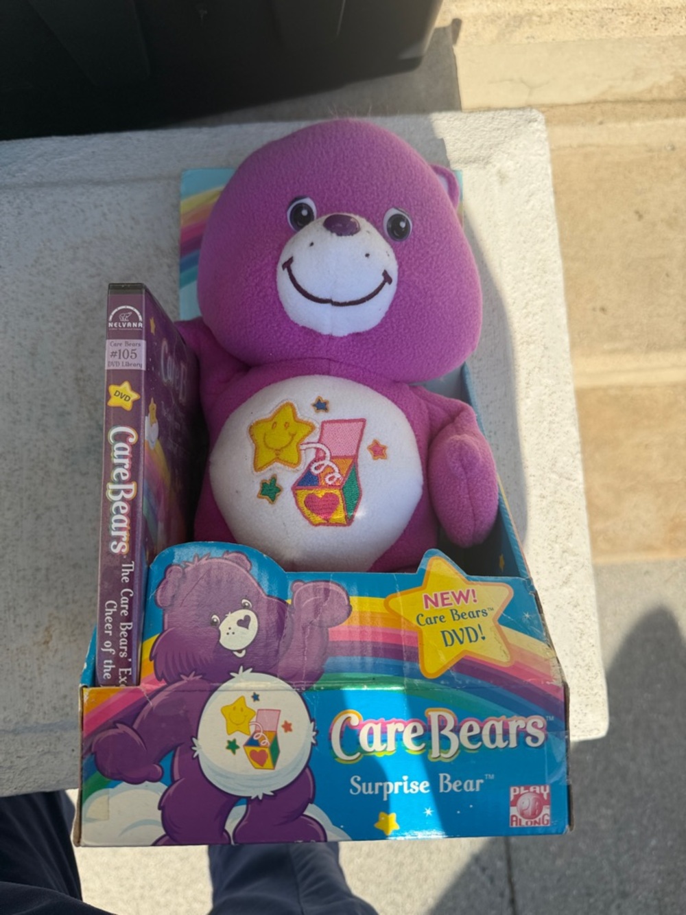 Care Bears Surprise Bear Plush - Purple with White Belly Badge